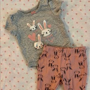 5️⃣🎉🐇Carters matching pants and onesie set🐇